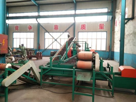 60KW Scrap Tire Shredder Tyre Crushing Machine Full Automatic