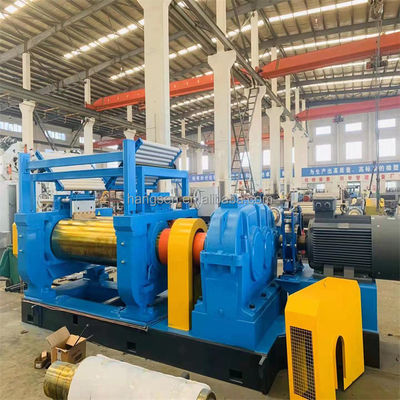 Dia 400mm Rubber Open Mixing Mill 37KW For Rubber Compound Warming