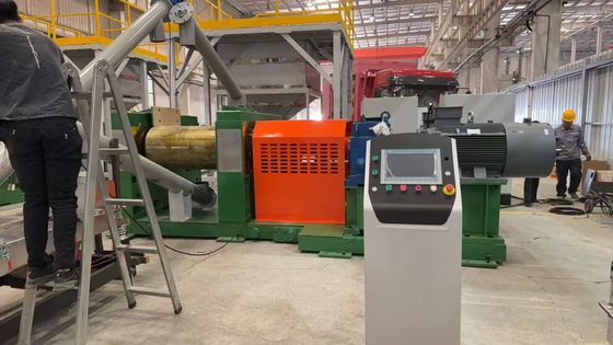 30-120mesh Power Size Waste Tire Recycling Line with LP-1200 Shredder Model Technology