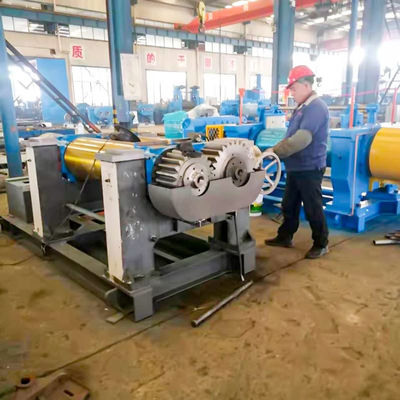 Dia 400mm Rubber Open Mixing Mill 37KW For Rubber Compound Warming