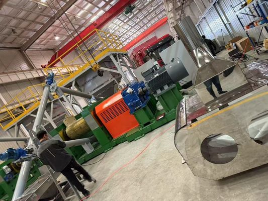 30-120mesh Power Size Waste Tire Recycling Line with LP-1200 Shredder Model Technology